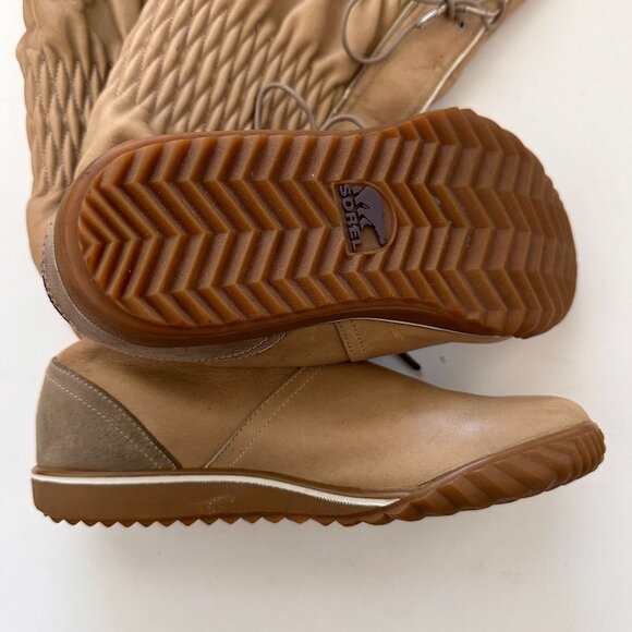Sorel NL1583-201 Firenzy Women Waterproof Leather Boots Sz 6 Camel brown - Picture 5 of 8